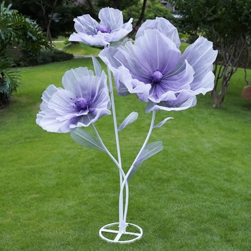 Giant Artificial Flower Decor with Stand,Oversized Freestanding G...