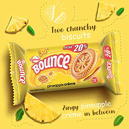 Image of Sunfeast Bounce Cream Pineapple Zing, 82 g