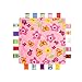 Breathable Infant Taggy Blanket Soft Touch Plush Taggy Blankets Comfortable Security Taggie Present for Bedtime Newborn Baby -Small Flowers