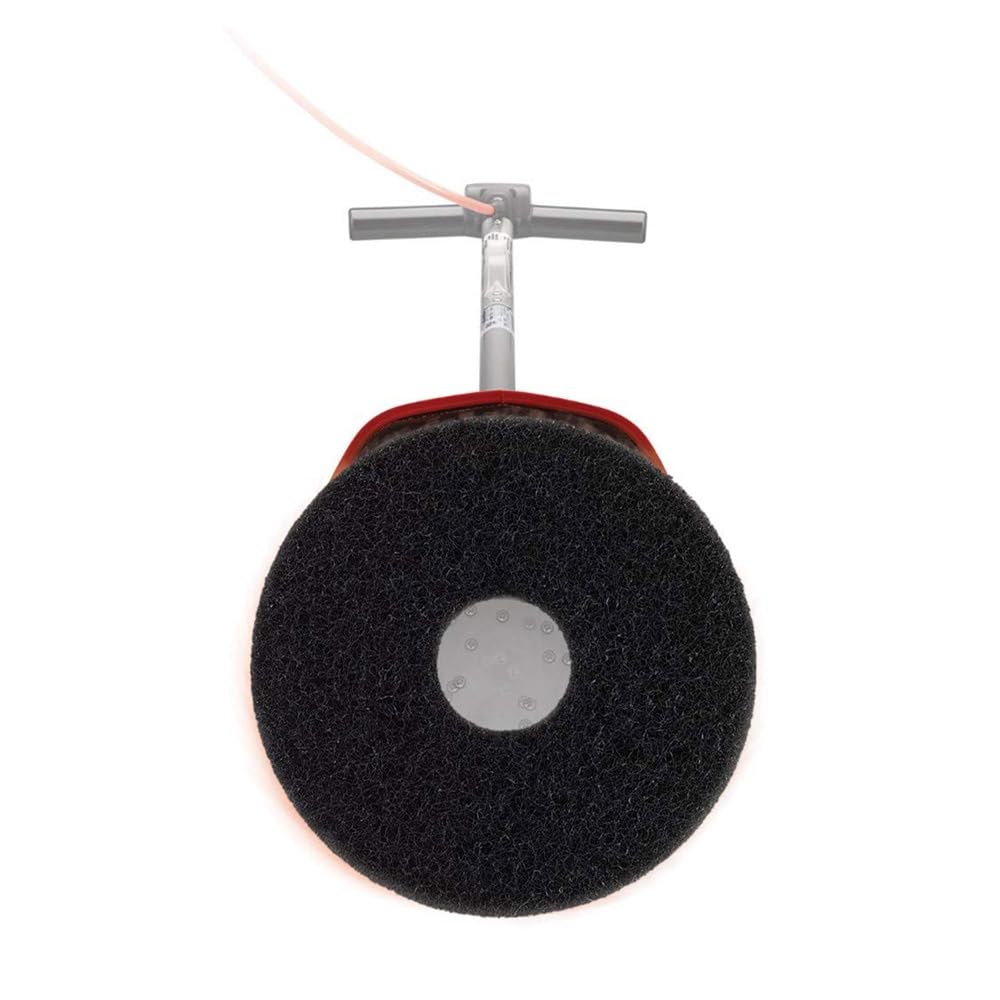 5 Discos Limpieza Suelos Negros Fibra Dura: mármol, cerámica y terrazo | Especial para decapado y preparación de pavimentos. Elimina ceras, pinturas y residuos muy adheridos.