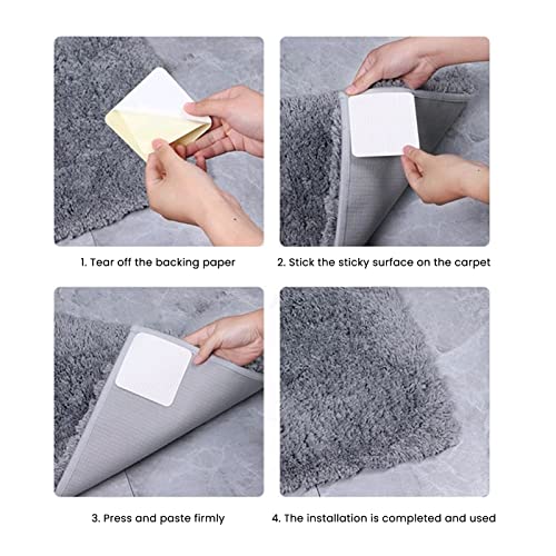 Aderência de tapete, adesivo antiderrapante de carpete, adesivo de fixação de tapete anti-movimento,