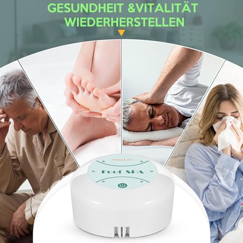 VnioLife Ionen Fußbad, Detox Fussbad, Elektrolyse Fußbad Entgiftung, Ion Foot Bath, Ionisches Fussbad Zum Entgiften Salon-Arrays für den Heimgebrauch (Ohne Becken)