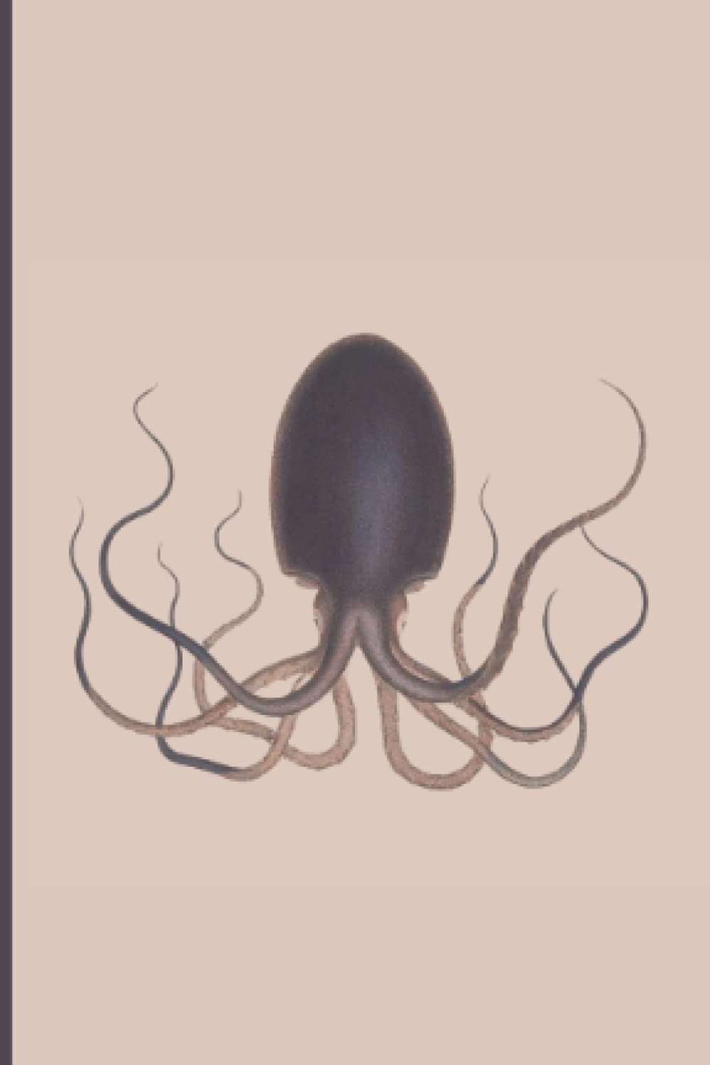 Pocket Notes - Giant Squid: Compact notebook journal with beautiful vintage victorian squid cover illustration, 4x6 inches with cream pages and college lined interior