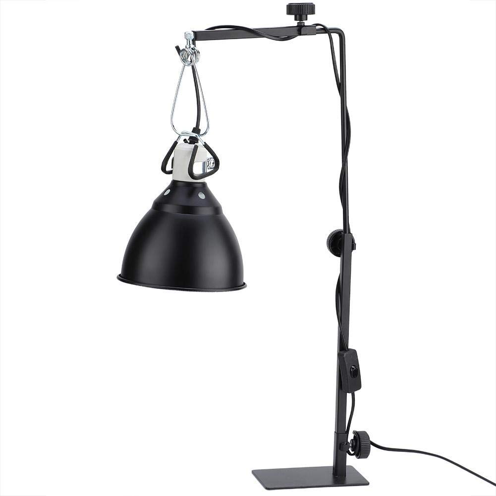 Stojak na lampę z gadami, regulowana wysokość metalowy uchwyt lampy płazy wąż jaszczurka żółw pająk terrarium lampa ciepła wieszak wspornik lampy podłogowej stojak