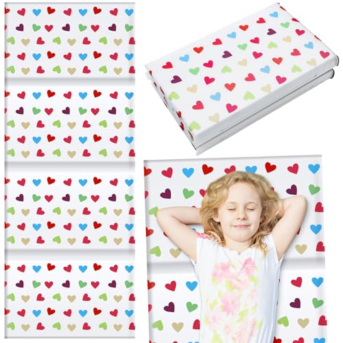 Image of Shellwei Vinyl Nap Mat Kid Preschool Daycare Sleep Mat,Heart