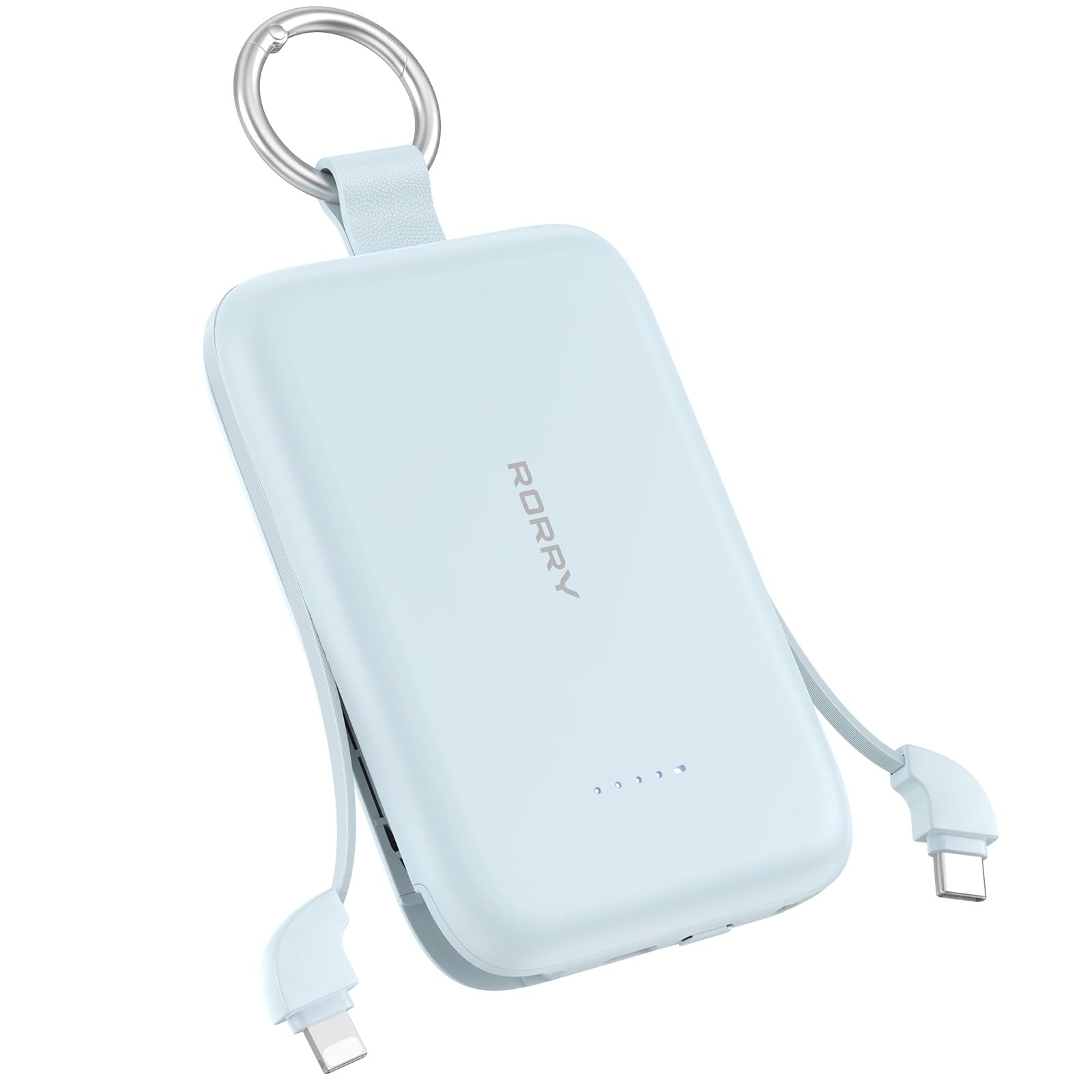 Amazon | RORRY モバイルバッテリー CharmGo 10000mAh 30W 2本ケーブル