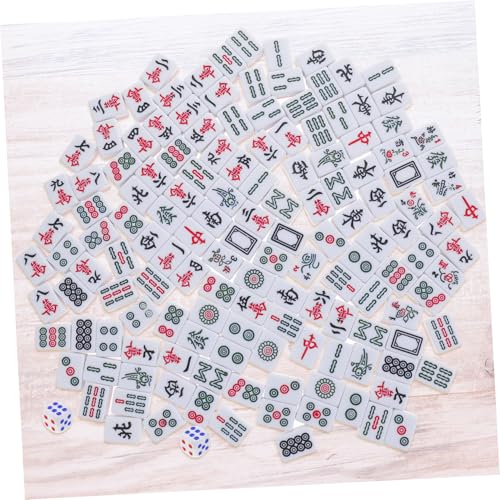 Mini Juego de Mahjong Portátil con Bolsa de Almacenaje Rosa miniatura 5