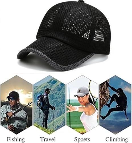 Gorra de malla para béisbol unisex ligera y transpirable miniatura 7