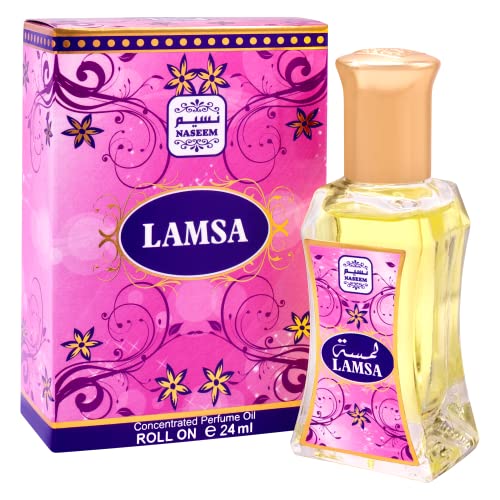 LAMSA Perfume Oil Rollerball Non Alcoholic Fragrance Oil Fruity Floral Woody Perfumes for Women by Naseem Perfume 24 mL / 0.81 Fl Oz (Pack of 1) - Long Lasting Women's Fragrances.