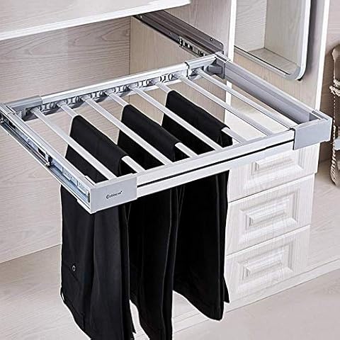 XYL Kleiderschrank Ausziehbar Hosenbügel Schubladenschalhalter Cover