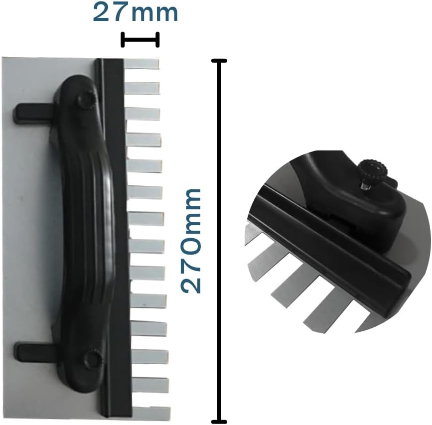 Trowel dimensions and construction