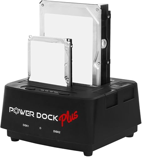 Kingwin Base de disco duro SATASSD USB 3.0 a doble bahía con función de clonación fuera de línea. Compatible con 2.5"3.5" SATA HDDSSD (SATA IIIIII).