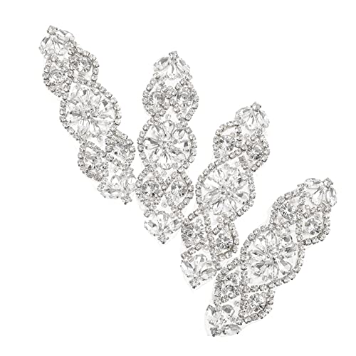 Patch strass ceinture pièce de robe de mariée dorée scintillante