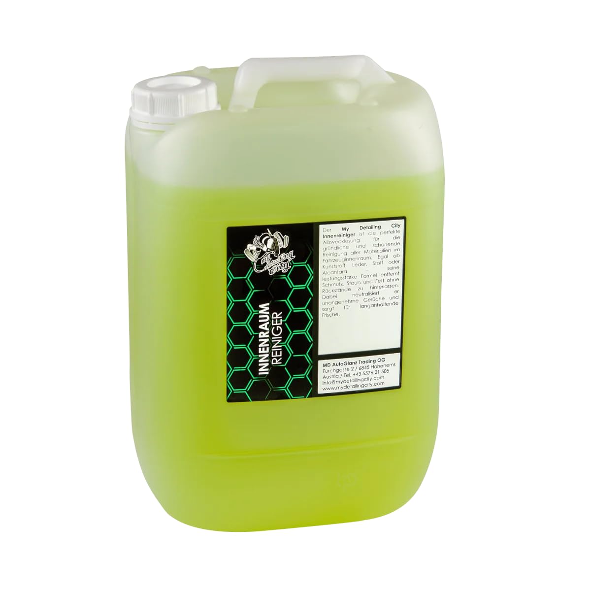 Innenraumreiniger 10L - Allzweckreiniger für Kunststoff, Leder & Stoff - Rückstandsfreies Mattes Finish - Sanft & effektiv