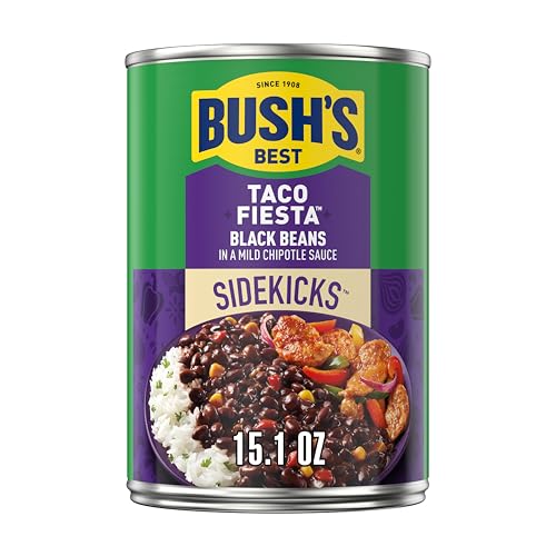 Bush's Best Taco Fiesta Black Beans, 15.1oz, buy 2 to save more