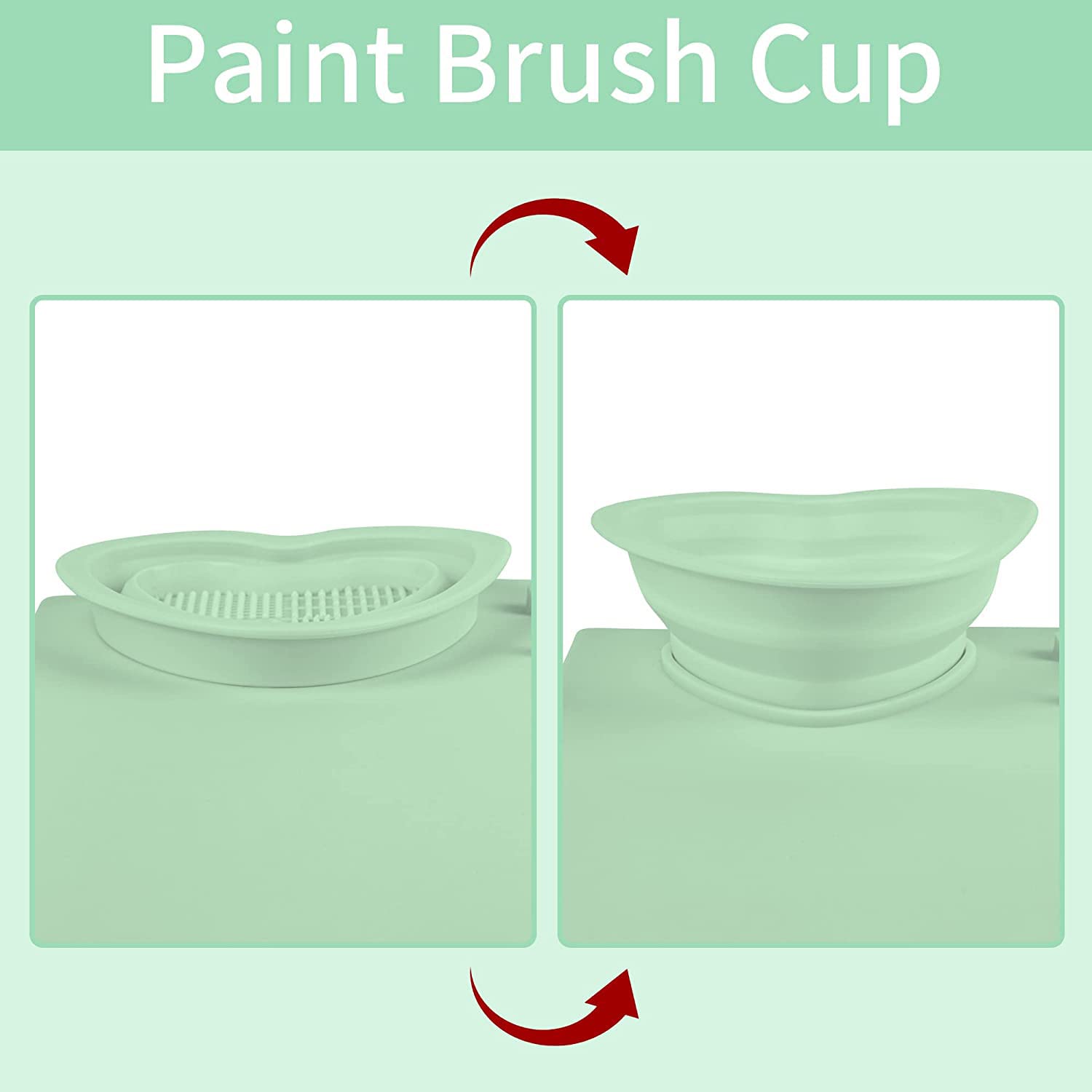 Tappetino Silicone Per Pittura 50x40cm | Con Tavolozza E Porta Pennelli | Antiscivolo | Per Bambini E Adulti - Foto 6