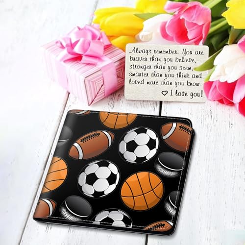 Image of Boys Wallet for Kids, Teen Boy Gamer Wallets 9-12 8-10 8-12, Cool Novelty Leather Bifold Rfid Blocking Purse Coin Pocket Zipper Id Window for Children Male Youth Guys Gaming Birthday Gifts
