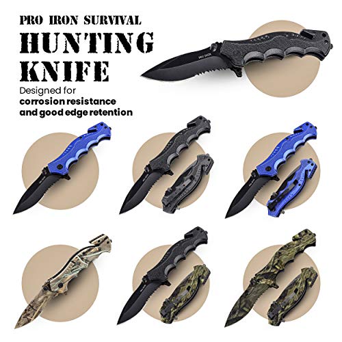 Pro Iron Assisted Opening Survival Knife