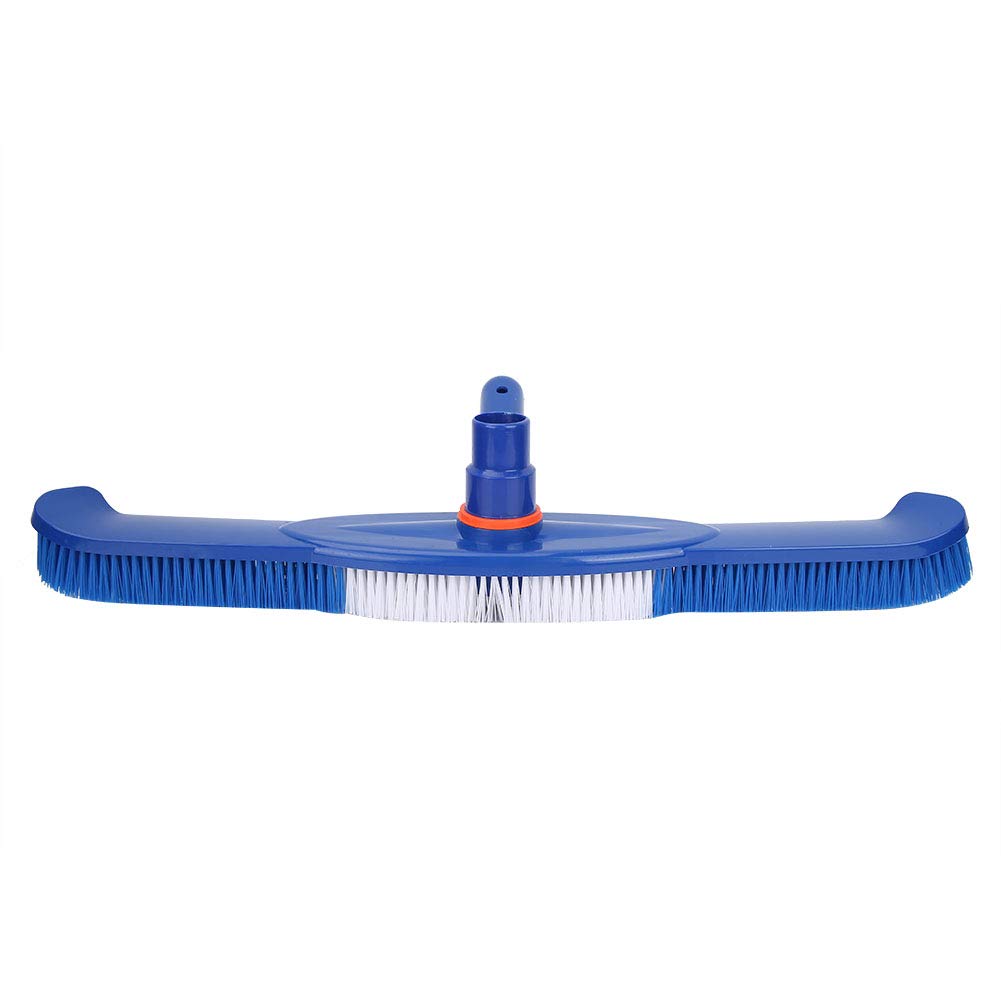 Ausla Testa di aspirazione per piscina, spazzola manuale per la pulizia di pareti, piastrelle, pavimenti, 50,5 cm, blu