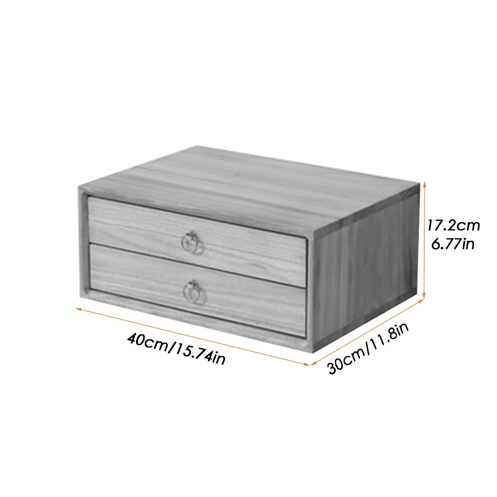 Schedario Da Scrivania - Cassettiera Scrivania - Schedario Da Ufficio, Scatola Portaoggetti Per Forniture Per Ufficio, Cassetto Per Organizer Da Scrivania In Legno Massello, Schedario Piatto ( Color :