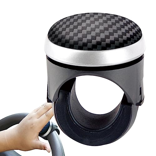 JINGAN Pomo del volante – Pomos de dirección giratorios para ruedas de coche | Pomo del volante del tractor, mango de silicona para coche, barco, camión, tractor