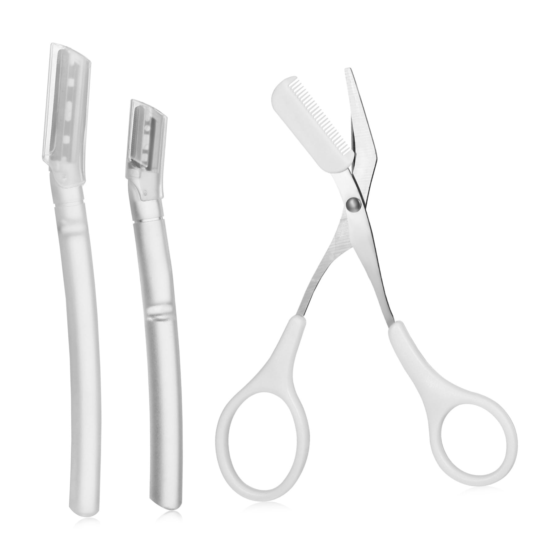 WOFASHPURET 1 Set Eyebrow Trimmer Scissor Eyebrow Shaping Kit for Precision Grooming Lightweight Portable Safe Easy to Use for Travel Daily Maintenance