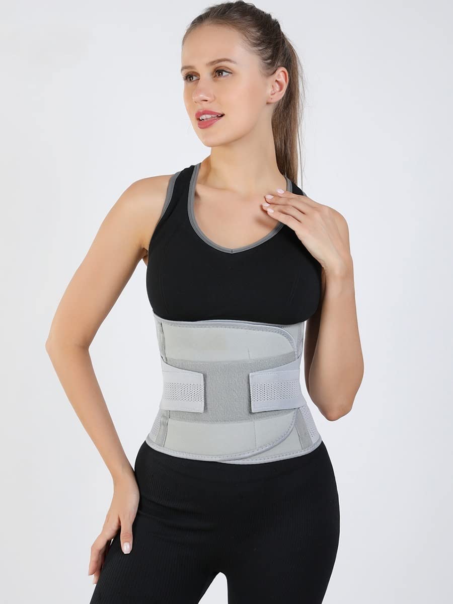 Cinturón de entrenamiento de cintura Corrección de postura Soporte de espalda baja para aliviar el dolor de espalda, soporte lumbar transpirable para fitness Levantamiento de pesas Sentadillas Hombres