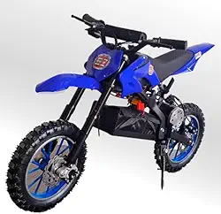 Mini Moto Cross Trilha ELÉTRICA BZ Azul BARZI MOTORS