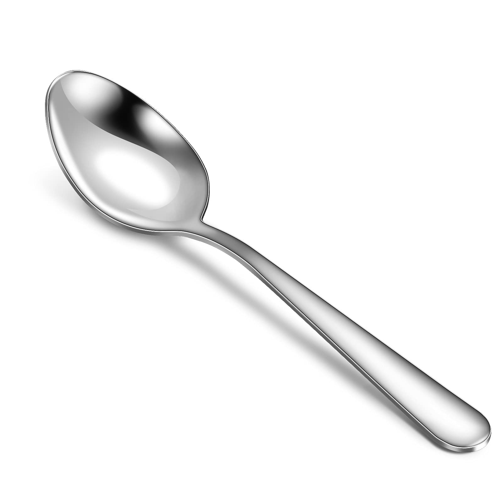 Bestdin Dinner Spoons, Silverware Spoons Set of 12, Food Grade Stainless Steel Flatware Table Spoon Sets, Mirror-Polished & Dishwasher Safe, Spoons Silverware Use for Home Kitchen, Party or Restaurant