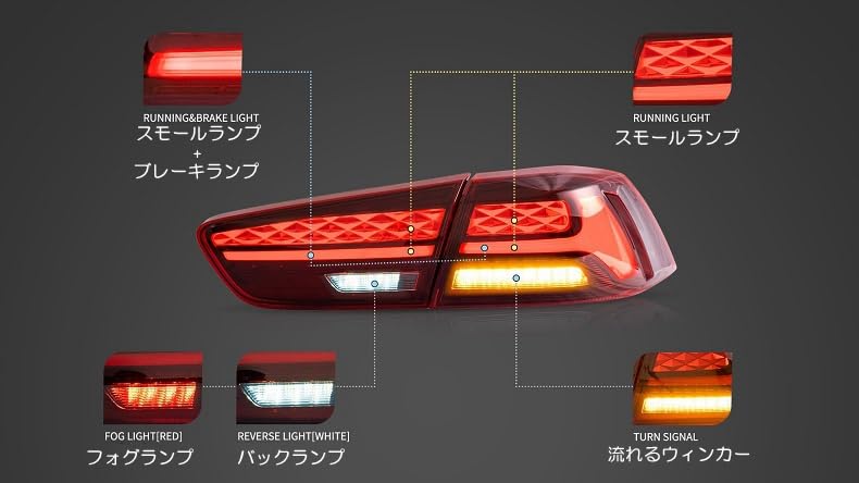 Amazon | VLAND cz4a テール ランプ オープニングモーション 流れる