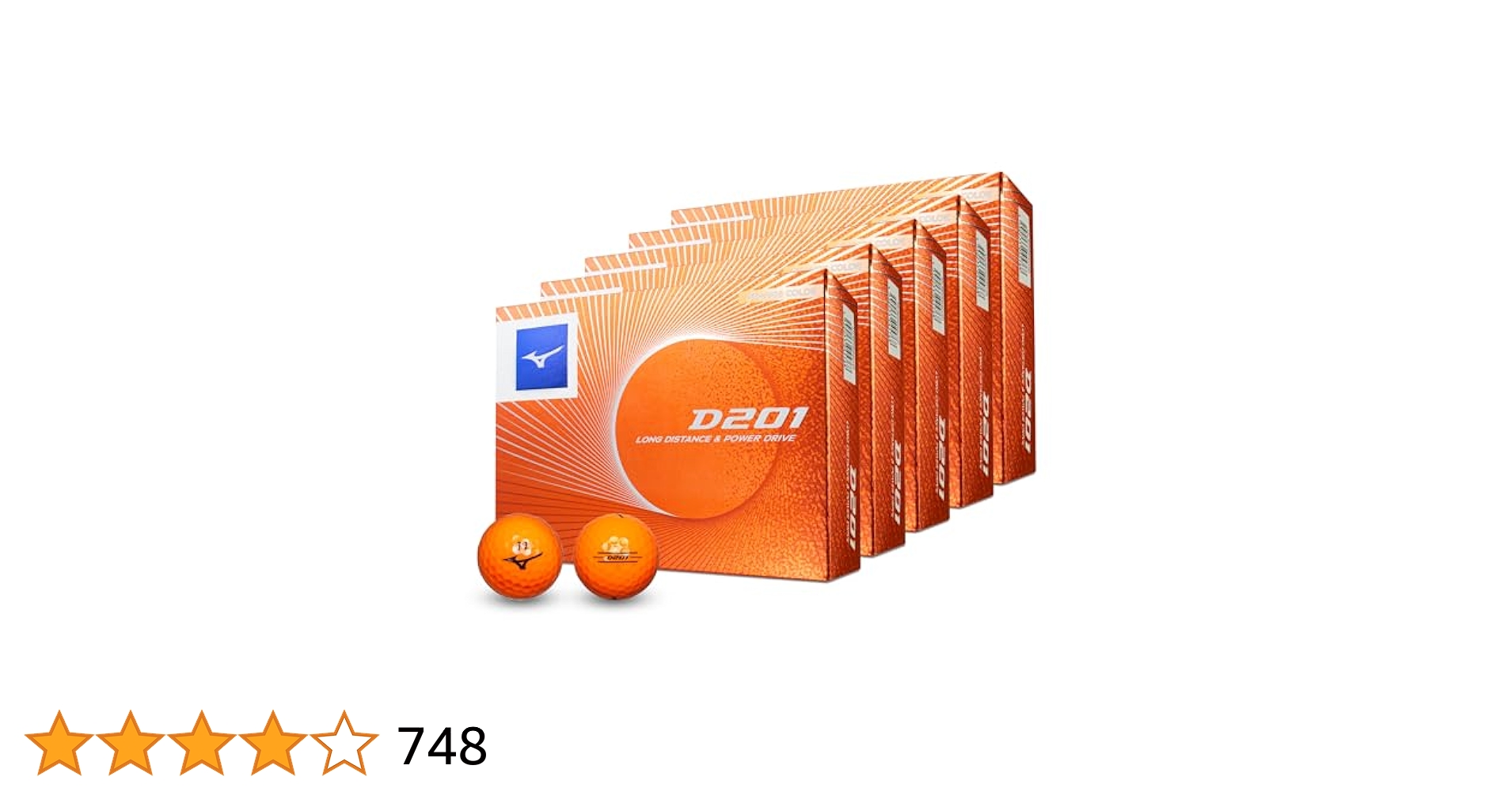 Amazon.co.jp: MIZUNO(ミズノ) ゴルフボール D201 オレンジ 1