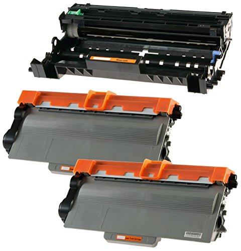 Printing Pleasure DR3300 Drum Unit & 2x TN3380 Toner Cartridges compatible with Brother HL-5440D 5450DN 5470DW 6180DW MFC-8510DN 8520DN 8950DW 8950DWT DCP-8110DN 8250DN - Black, High Yield