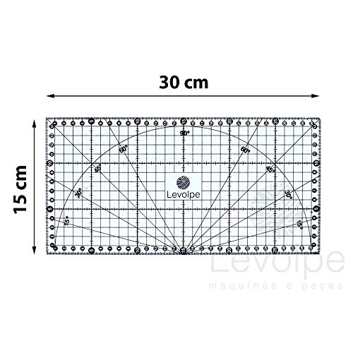 Kit Base De Corte 45x30 + Régua 15x30 + Cortador 45mm
