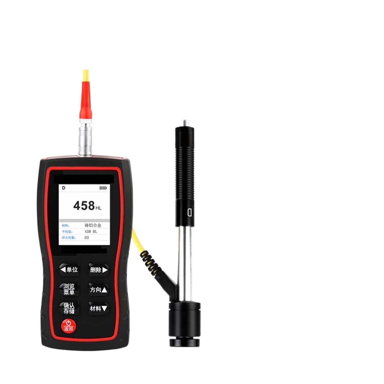 Testeur de dureté, Testeur de dureté Leeb, instrument test des métaux industriels(E)