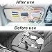 Keedolla Car Sun Visor Organizer Auto Interior Accessories Pocket Organizer, Sunglasses Holder Car Truck Visor Storage Pouch for Cards, Pens and Document - Beige