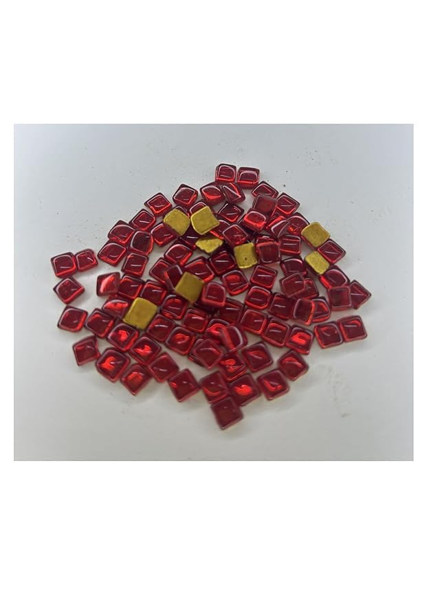 Epic Vault 1000 Tanjore Painting Stones, Kundan stones assorted RED (Square, Red, 2mm)-picture-18