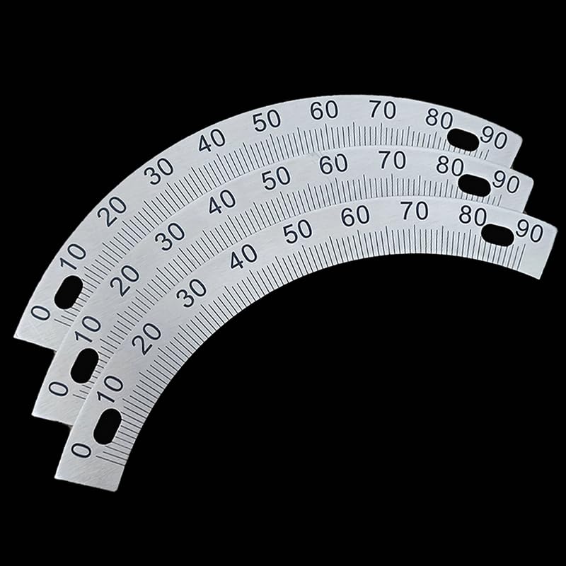 Semicircular Stainless Steel Dial Positioning Hole Protractor Ruler Angle 180 Dial 60MM 80MM 120M 240MM Measurement Tools (240X200X2MM)