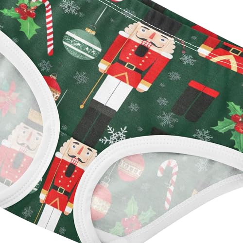 Artistic Toddler Girls Underwear 2t Cotton Cute Panties Girl Christmas Nutcracker Green Kids Briefs Undies4