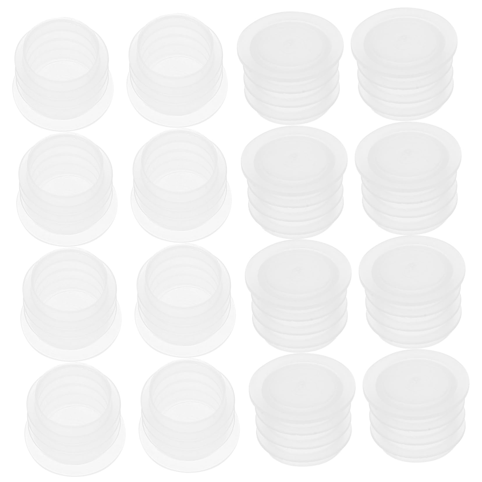 HAWILLOSCH 100pcs Cork Hole Plug Replacement Bottle Caps for Shakers Laboratory Bottles Universal Size