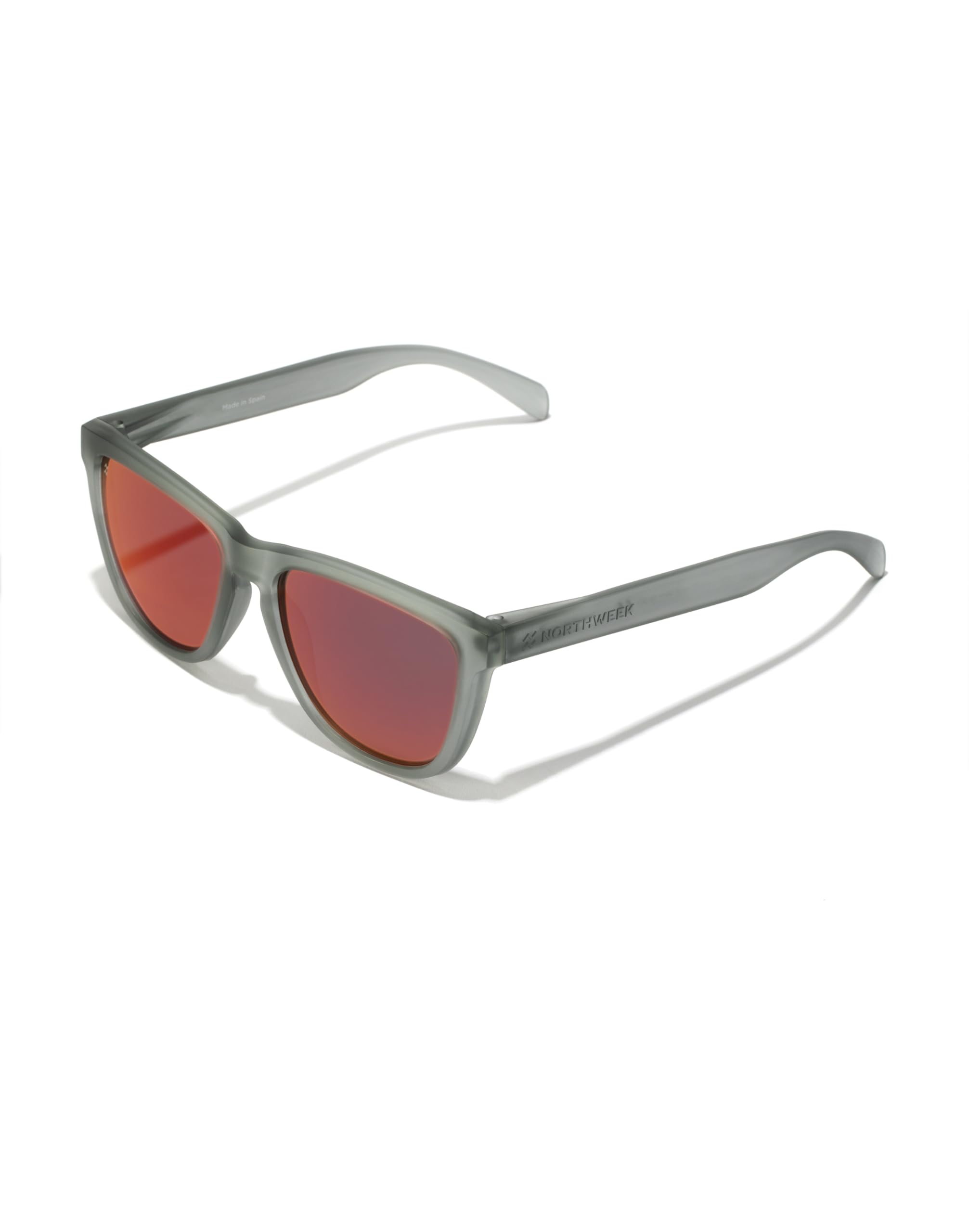 Northweek Men's REGULAR - POLARIZED GREY RUBY Sunglasses, Rojo-, M