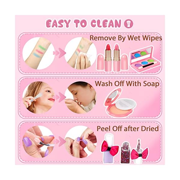 Kids-Washable-Makeup-Girl-Toys-Kids-Makeup-Kit-for-Girl-Real-Make-Up-Set-Little-Girls-Makeup-Kit-for-Toddler-Kid-Children-Princess-Christmas-Birthday-Gift-Toys-for-Girl-4-5-6-7-8-9-10-Year-Old Kids-Washable-Makeup-Girl-Toys-Kids-Makeup-Kit-for-Girl-Real-Make-Up-Set-Little-Girls-Makeup-Kit-for-Toddler-Kid-Children-Princess-Christmas-Birthday-Gift-Toys-for-Girl-4-5-6-7-8-9-10-Year-Old