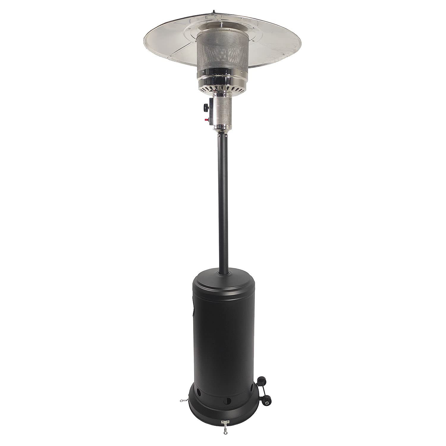 Parasol chauffant OSLO chauffage d'extérieur au gaz acier noir