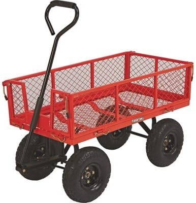 Ironton Steel Cart, 34in.L x 18in.W, 400-Lb. Capacity