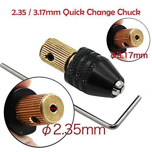 0.5mm-3.2mm Drill Bit 2.35/3.17mm Electric Motor Shaft Mini Chuck Fixture Clamp - Image 2
