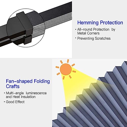 Image of Car Windshield Shades for Front Window, Retractable Automotive Sunshades Car Heat Sun UV Protector Cover for Keep Your Vehicle Cool, Fits Various Car Windshields Automotive Sunshades (26 inch)