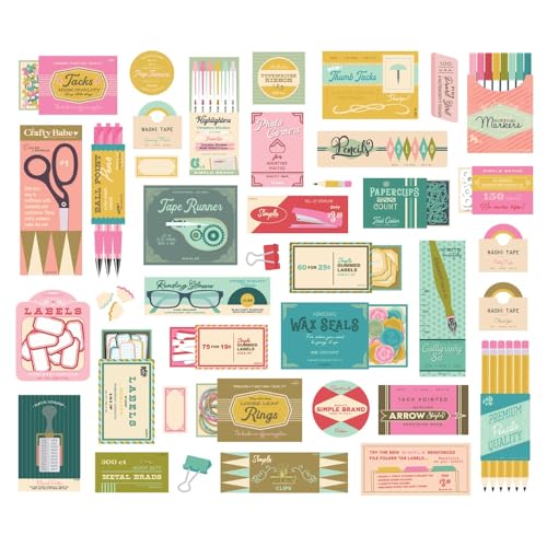 Die-Cuts Noteworthy Bits & Pieces siluetas precortadas de alta precisión 3