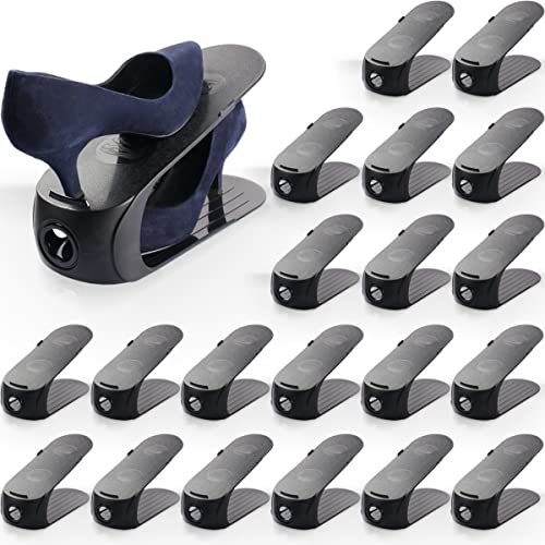 20x Schuhstapler Schuh Organizer Schuhe platzsparend verstauen Ablage rutschfest Schuhhalter (20x Schuhstapler) Cover