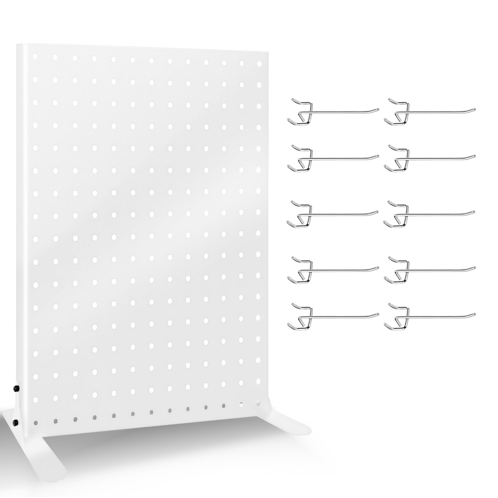 Stecktafel-Präsentationsständer mit 10 Haken für Bastelausstellungen, Metallschmuck und Schlüsselanhänger, Verkaufsständer für den Verkauf von Zubehör, Einzelhandelsgeschäften, Verkäufer und