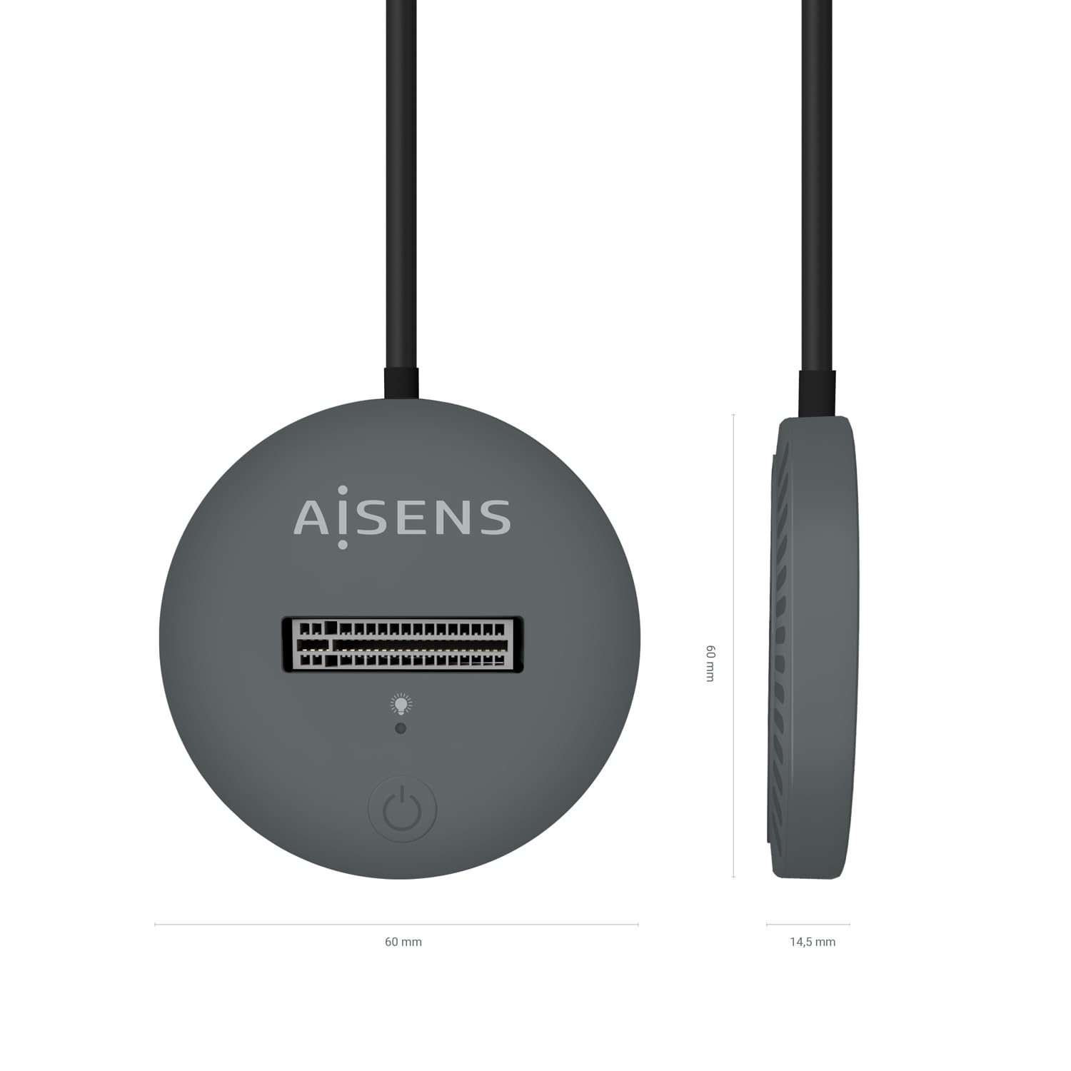 AISENS - ASUC-M2D014-GR - USB-C Dock M.2 (NGFF) Asuc-M2D014-Gr SATA/NVMe A USB3.1 Gen2, Grigio