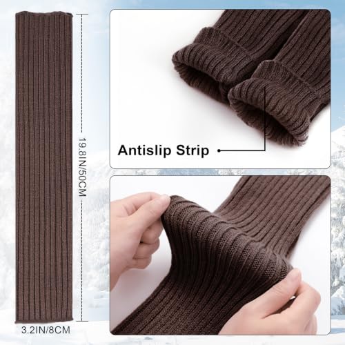 Image of Passionbility Leg Warmers for Women 80s, Ribbed Knit Long Socks Leg Warmer